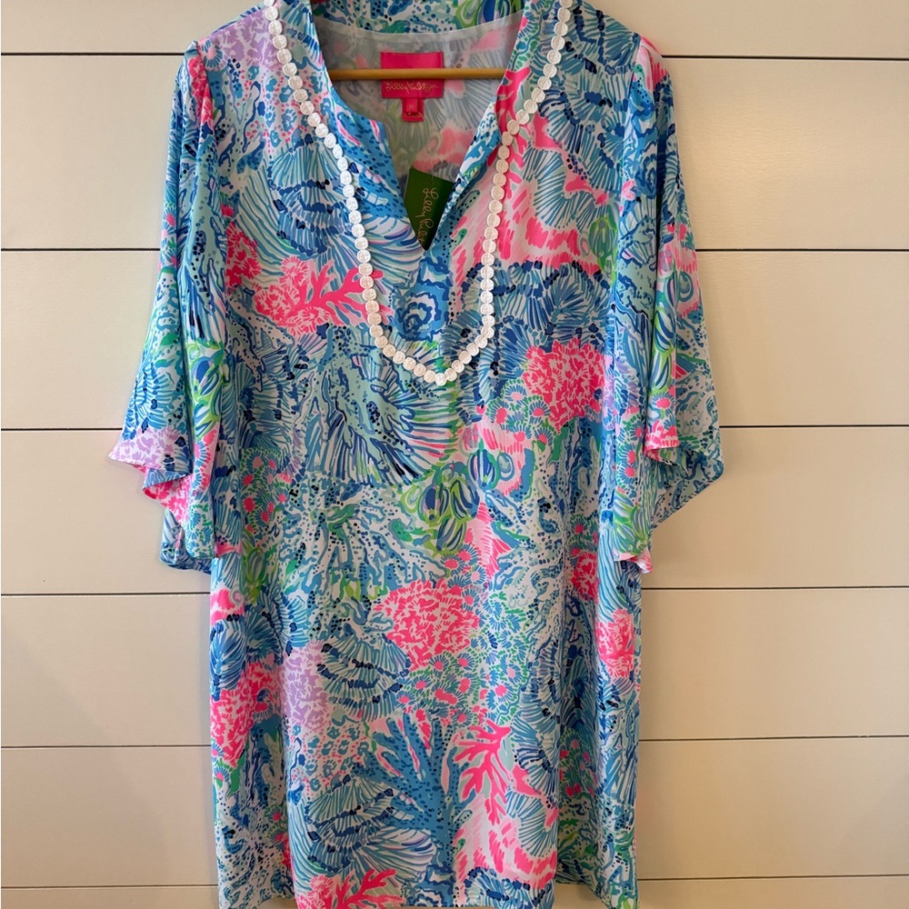 Lilly Pulitzer Delaney Multicolor V-Neck Dress NWT